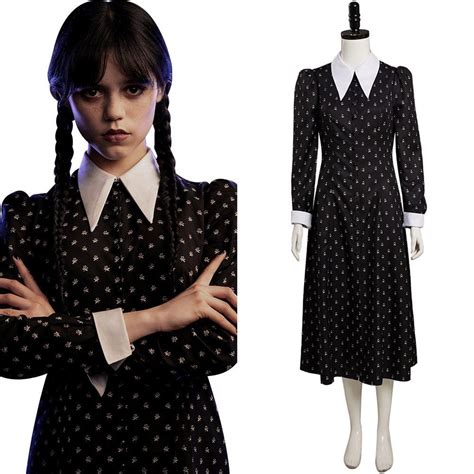 wednesday adams costumes|wednesday addams 2022 costume.